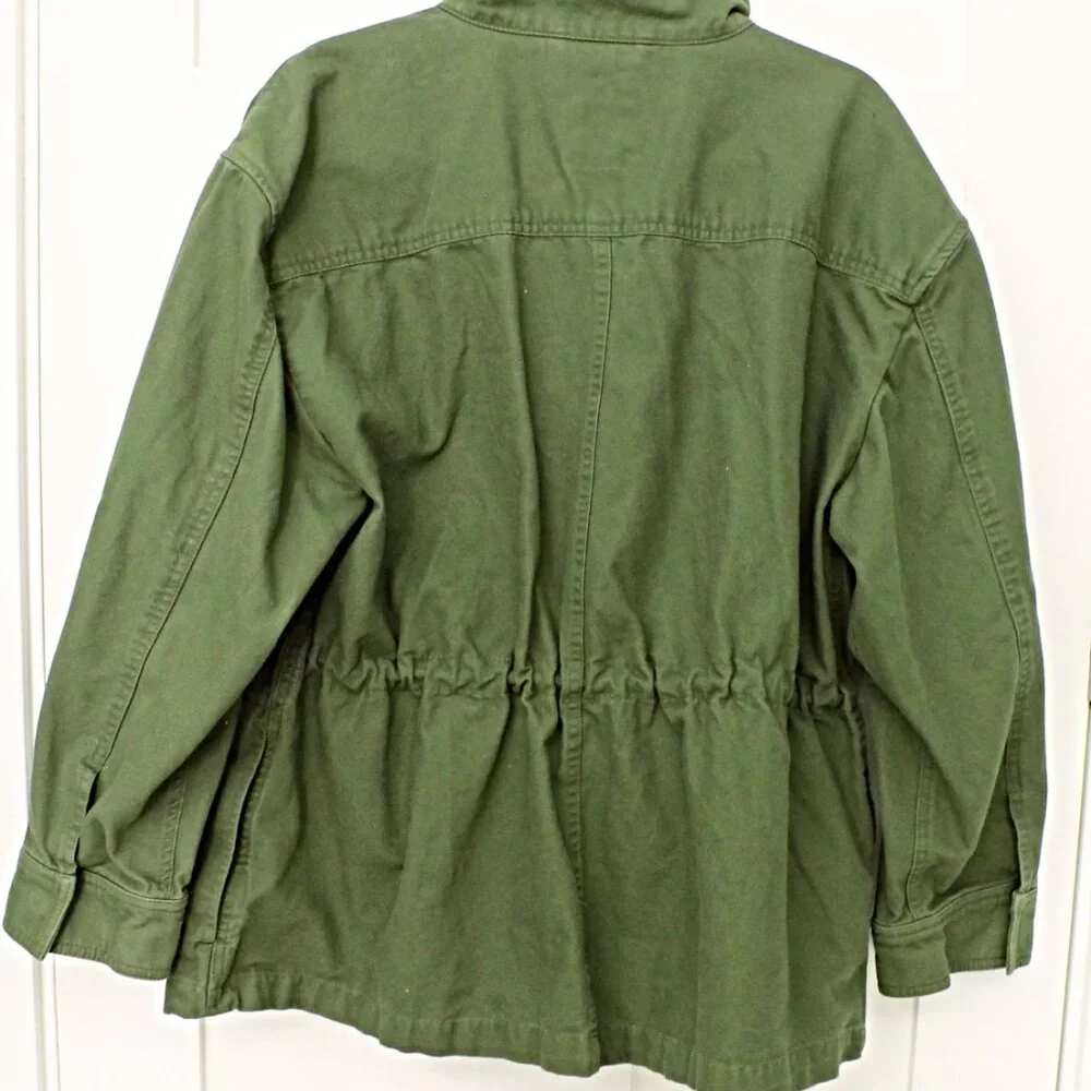 GAP Canvas Utility Jacket Large In Army Green - Picture 4 of 9